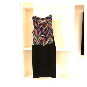 Trina Turk multicolored and black dress.
